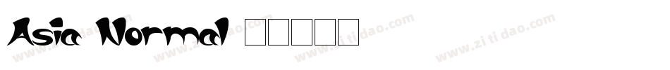 Asia Normal字体转换